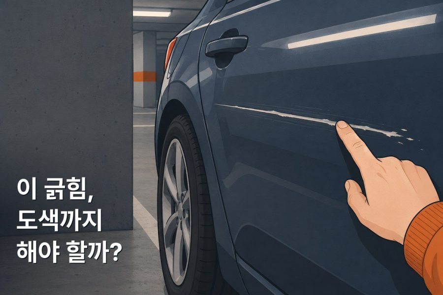 자동차 긁힘 도색 비용 2026: 범퍼·문짝·펜더 부위별, 국산·수입차별 가격